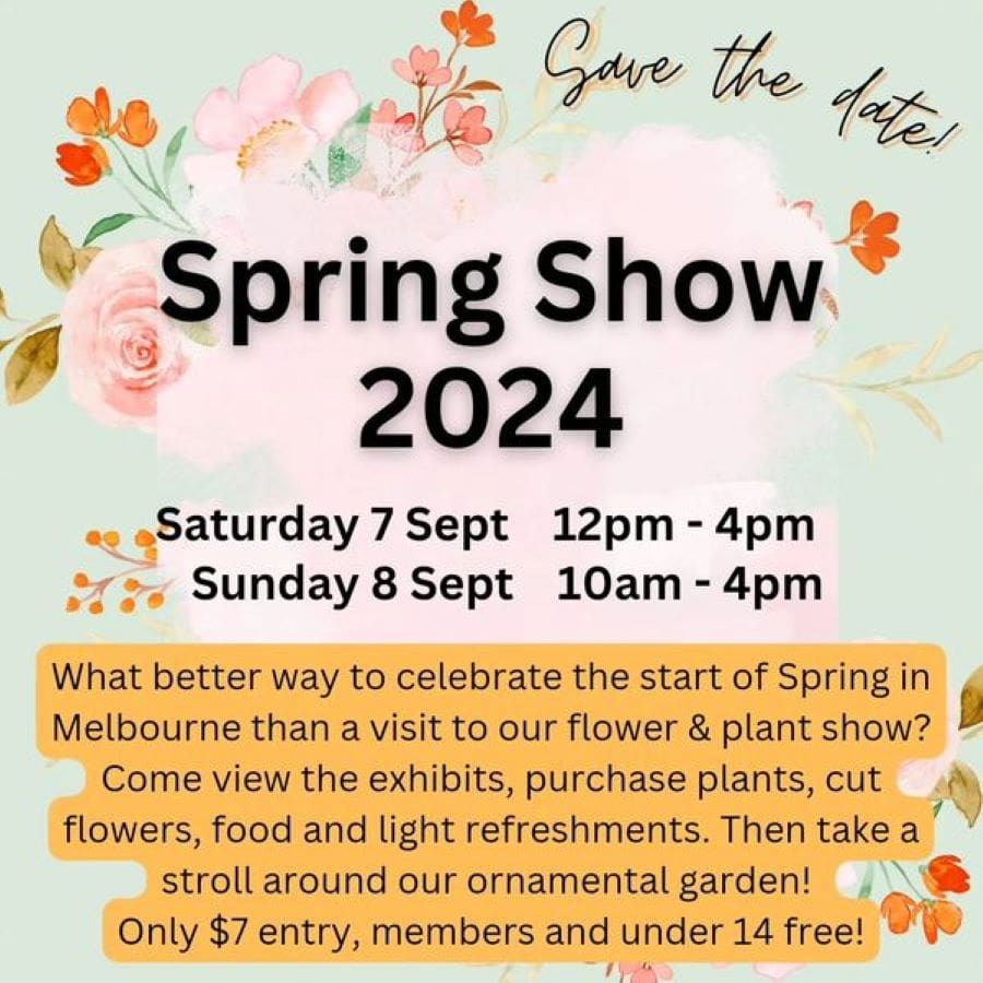 Explore Melbourne’s Spring Show 2024 hosted by the Ferny Creek Horticultural Society